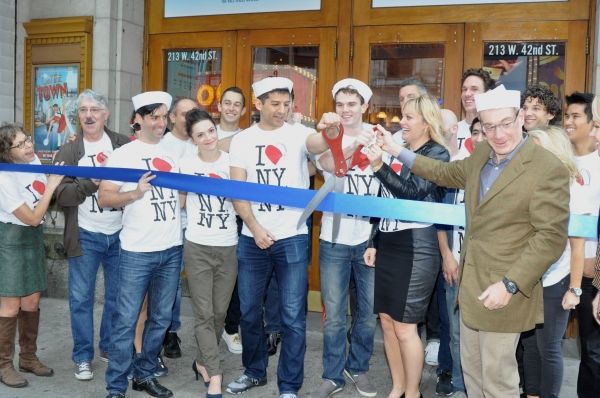 Photo Coverage: ON THE TOWN Company Cuts the Ribbon at the New Lyric Theatre! Image