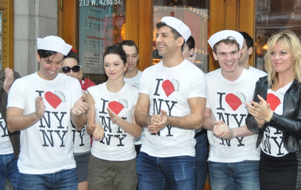 Photo Coverage: ON THE TOWN Company Cuts the Ribbon at the New Lyric Theatre! Image