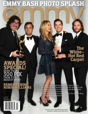 Photo Flash: Julia Roberts, Matt Bomer, Mark Ruffalo, & NORMAL HEART Team Featured in Emmys Magazine 