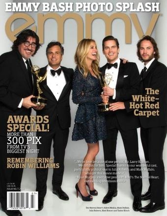 Photo Flash: Julia Roberts, Matt Bomer, Mark Ruffalo, & NORMAL HEART Team Featured in Emmys Magazine  Image