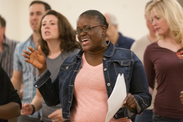 Photo Flash: In Rehearsal with Charlie Pollock, Mary Kate Morrissey and More for Signature Theatre's ELMER GANTRY Image