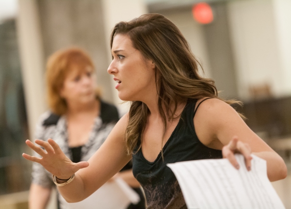 Photo Flash: In Rehearsal with Charlie Pollock, Mary Kate Morrissey and More for Signature Theatre's ELMER GANTRY Image