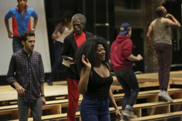 Photo Flash: In Rehearsal with Adam Chanler-Berat, Andre De Shields & More for THE FORTRESS OF SOLITUDE at The Public Image