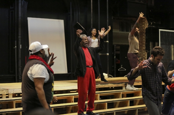 Photo Flash: In Rehearsal with Adam Chanler-Berat, Andre De Shields & More for THE FORTRESS OF SOLITUDE at The Public  Image