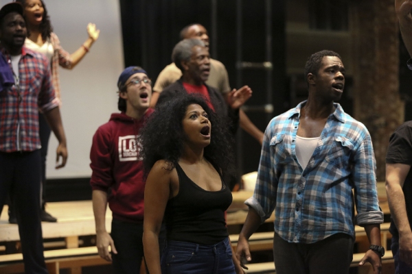 Photo Flash: In Rehearsal with Adam Chanler-Berat, Andre De Shields & More for THE FORTRESS OF SOLITUDE at The Public Image