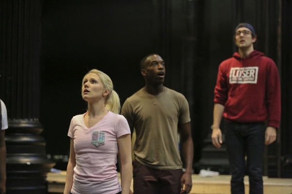 Photo Flash: In Rehearsal with Adam Chanler-Berat, Andre De Shields & More for THE FORTRESS OF SOLITUDE at The Public Image