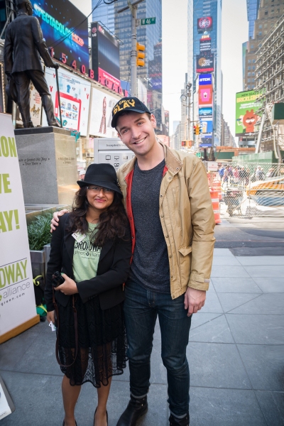 IT''S ONLY A PLAY cast member Micah Stock with Broadway Green AllianceÃ¢â‚¬â� Photo