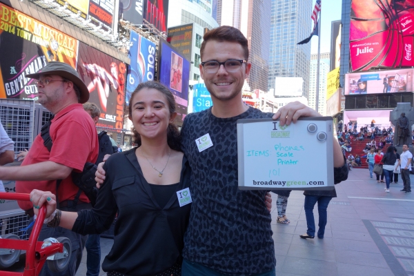 Photo Flash: Stars of WICKED, KINKY BOOTS, IT'S ONLY A PLAY and More Team with BGA for E-Waste Event in Times Square 