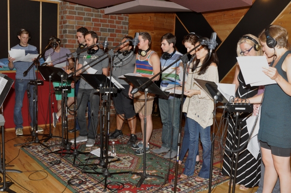 Exclusive Photo Coverage: CABARET Cast Travels Around the World for Carols For A Cure!  Image