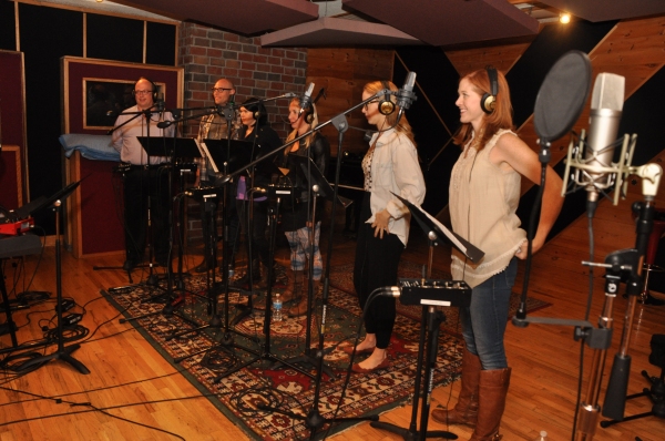 Exclusive Photo Coverage: In the Recording Studio with WICKED Cast for Carols For A Cure!  Image