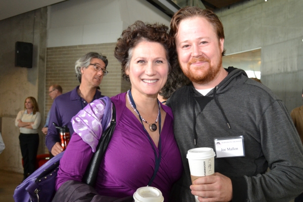 Valerie Leonard (Yente/Grandma Tzeitel) and Joe Mallon (Nachum)  Photo