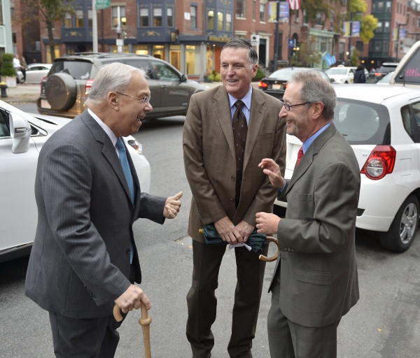 Former Boston Mayor Thomas M. Menino, Harry Collings (formerly of the BRA), and Hunti Photo