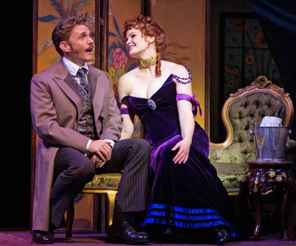 Jason Danieley (Aristide Forestier) and Kate Baldwin (La Mome Pistache) Photo