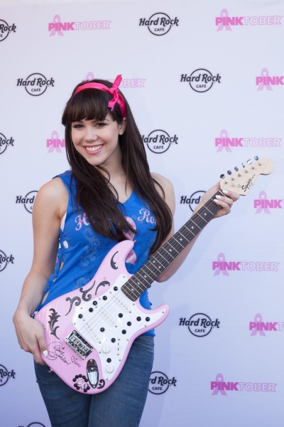 Photo Flash: Claire Sinclair Helps Hard Rock Cafe Las Vegas Kick Off PINKTOBER Image