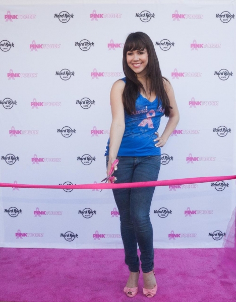 Photo Flash: Claire Sinclair Helps Hard Rock Cafe Las Vegas Kick Off PINKTOBER Image