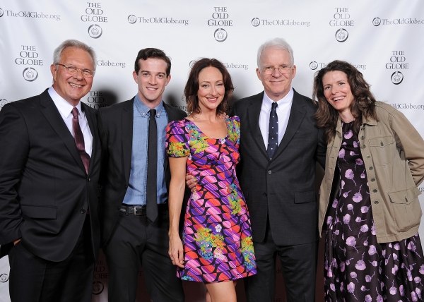 Director Walter Bobbie, cast members A.J. Shively and Carmen Cusack, and show creator Photo