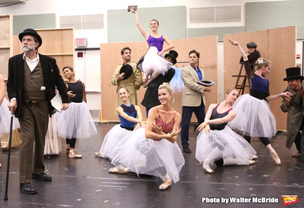 Boyd Gaines and Tiler Peck with the cast  Photo
