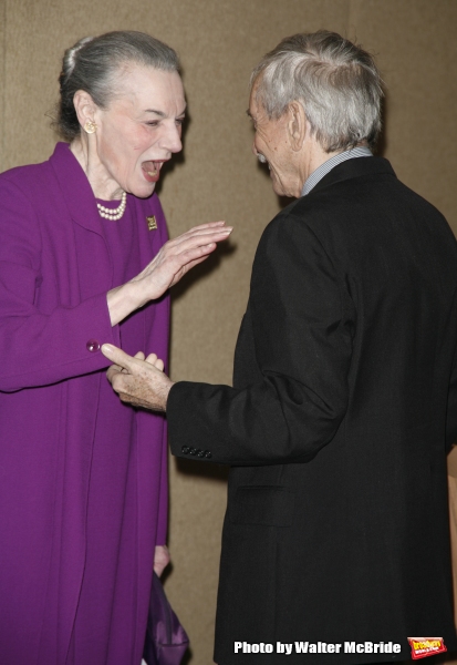 Marian Seldes & Edward Albee attending the New Dramatists 58th Annual Spring Luncheon Photo