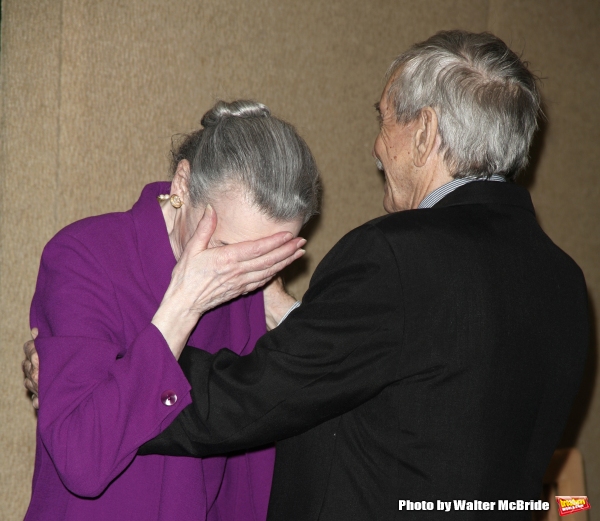 Marian Seldes & Edward Albee attending the New Dramatists 58th Annual Spring Luncheon Photo