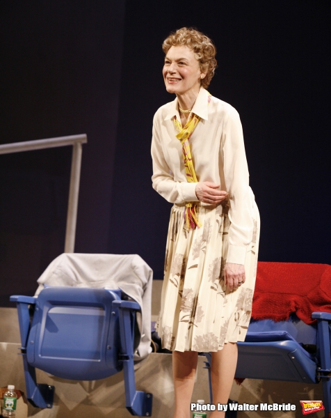 Marian Seldes on stage for The Opening Night Performance Curtain Call for DEUCE at th Photo