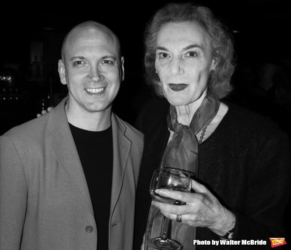 CHARLES BUSCH and MARIAN SELDES Attending the Lucille Lortel Nominees Cocktail Party  Photo