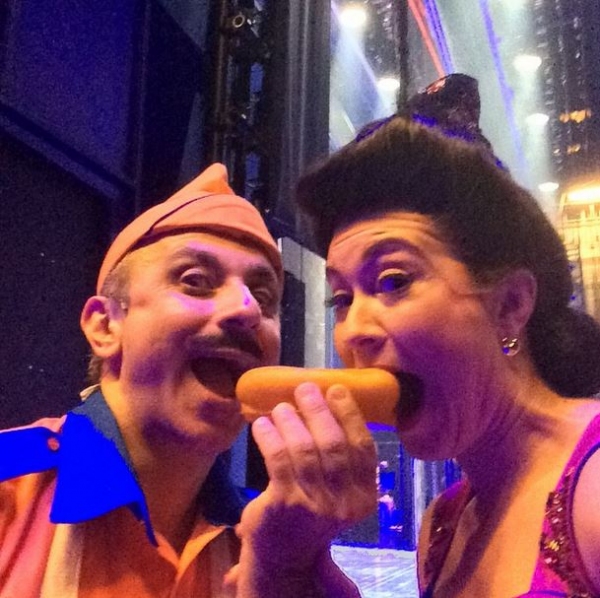 Photo Flash: Saturday Intermission Pics October 11 - MISS SAIGON Cast 'Steals' MAMMA MIA! and More! Image