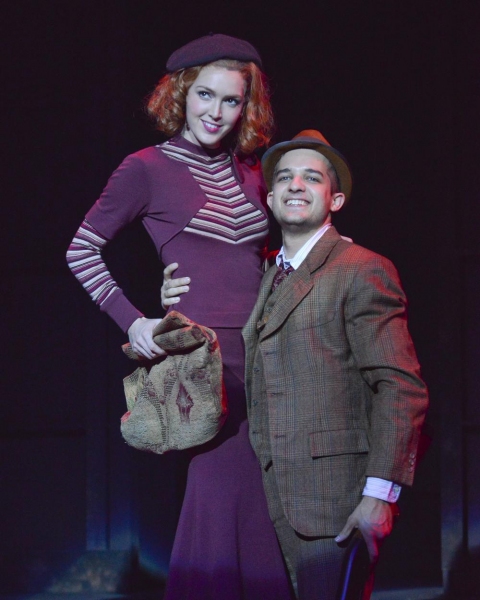 John Campione as Clyde and Kayla Carlyle as Bonnie Photo