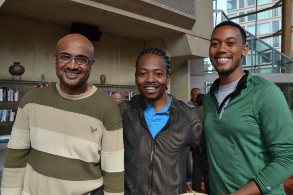 Music director Darryl Ivey, choreographer Byron Easley and assistant choreographer Ta Photo