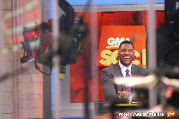 Photo Coverage: On the Set of GOOD MORNING AMERICA with Michael Strahan 
