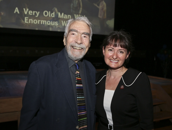 CTG Founding Artistic Director Gordon Davidson and Culver City Mayor Meghan Sahli-Wel Photo