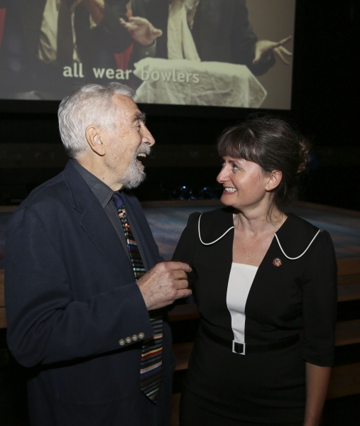 CTG Founding Artistic Director Gordon Davidson and Culver City Mayor Meghan Sahli-Wel Photo