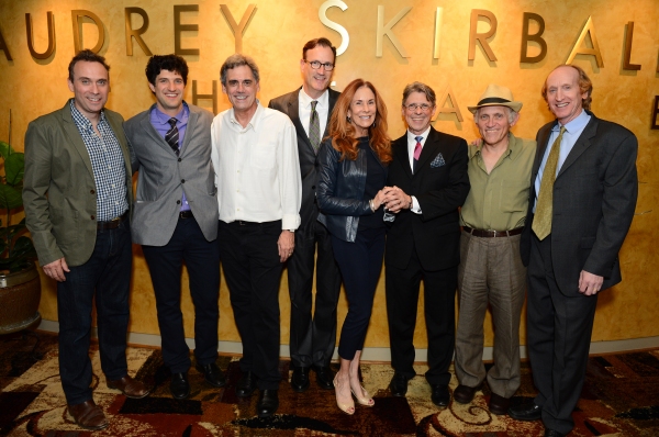 David Melville (Charles Dickens), Matt August (Director), Randall Arney (Geffen Playhouse Artistic Director), Ken Novice (Geffen Playhouse Managing Director), Pamela Robinson Hollander (Geffen Playhouse Board of Directors Co-Chair), Scott Carter (Playwrig at 