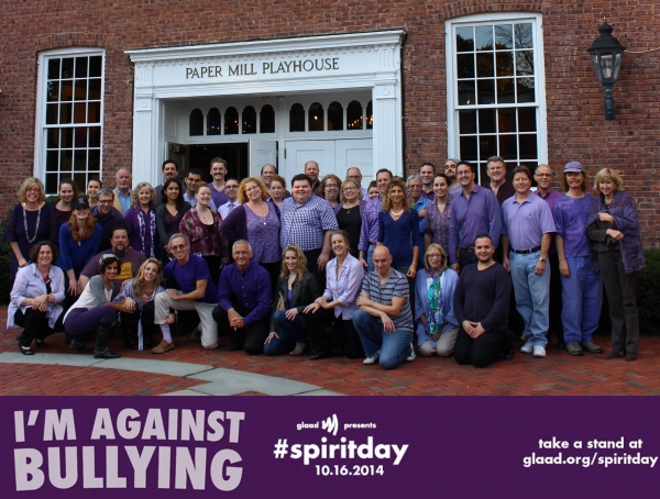 Photo Flash: Paper Mill's CAN-CAN Cast and More Take Part in Spirit Day 2014 Image