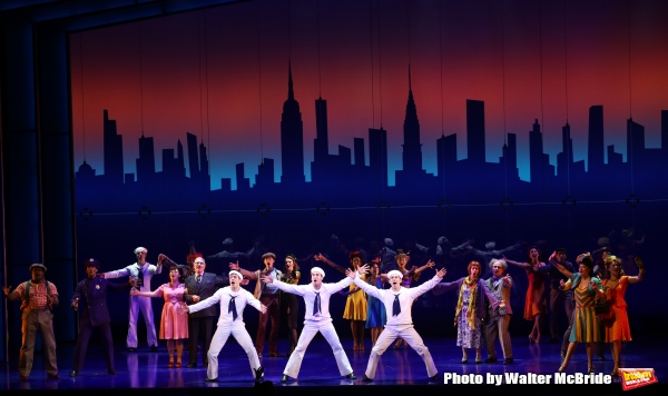 Brandon Leffler, Michael Rosen and Cody Williams with the cast  Photo