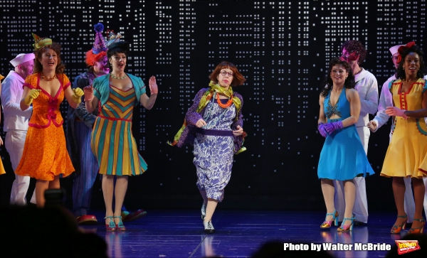 Jackie Hoffman with the cast  Photo