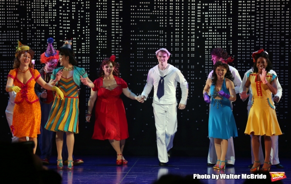 Alysha Umphress and Jay Armstrong Johnson with the cast  Photo