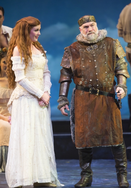 Mary McNulty as Guenevere and Mark Poppleton as King Pellinore Photo