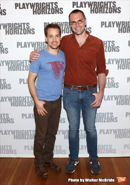 T.R. Knight and playwright Samuel D. Hunter Photo