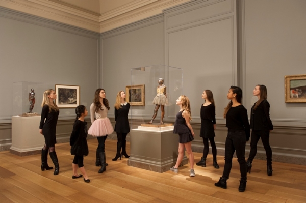Photo Flash: The Cast of LITTLE DANCER Meets Original Degas Sculpure at the National Gallery of Art Image