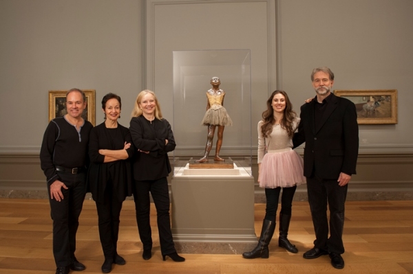 Photo Flash: The Cast of LITTLE DANCER Meets Original Degas Sculpure at the National Gallery of Art Image