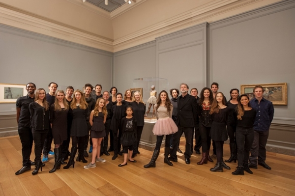 Photo Flash: The Cast of LITTLE DANCER Meets Original Degas Sculpure at the National Gallery of Art Image
