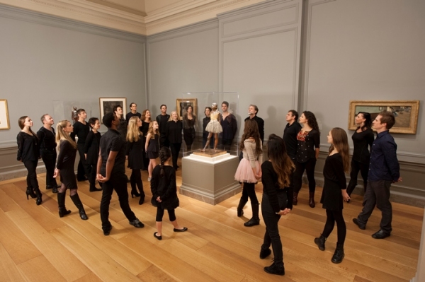 Photo Flash: The Cast of LITTLE DANCER Meets Original Degas Sculpure at the National Gallery of Art Image