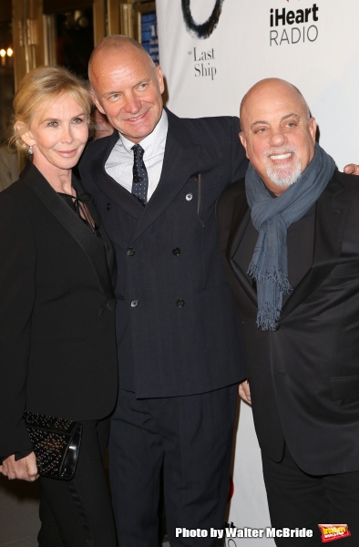 Trudie Styler, Sting and Billy Joel  Photo