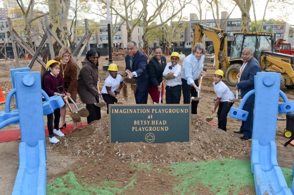 Photo Flash: NYC Parks Breaks Ground on Imagination Playground in Brownsville Image