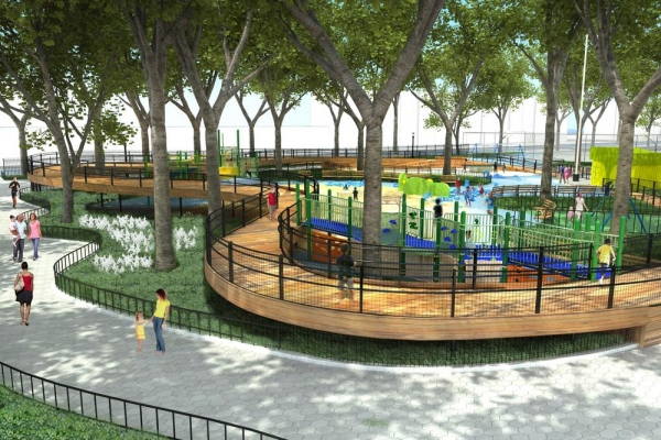 Photo Flash: NYC Parks Breaks Ground on Imagination Playground in Brownsville 