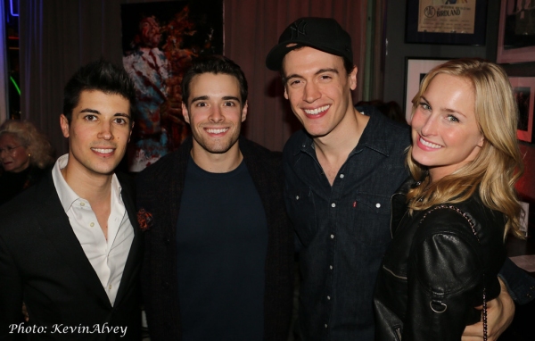 Trevor McQueen, corey Cott, Erich Bergen and Ginna Levine Photo