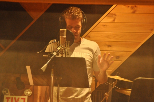 Exclusive Photo Coverage: In the Recording Studio with Perez Hilton for Carols For A Cure 