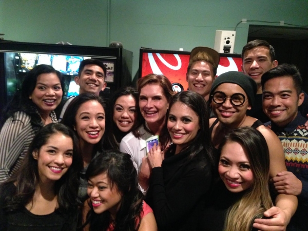 Photo Flash: Brooke Shields Visits HERE LIES LOVE Image