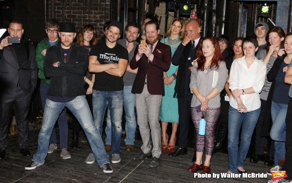 Fuschia Kate Sumner and Sting with the cast Photo