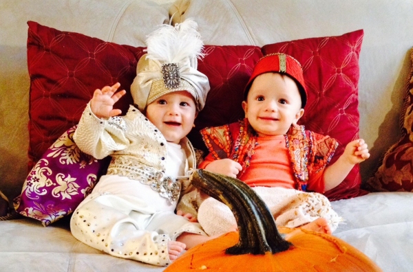 Photo Flash: Adam Jacobs' Twin Boys Dress Up as ALADDIN for Halloween! Image